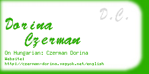 dorina czerman business card
